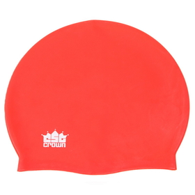 Brybelly Silicone Swim Cap, Red