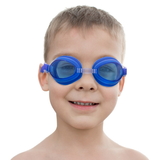 Brybelly Kids Swim Goggles & Case, Blue