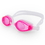 Brybelly Adult Swimming Goggles with Case, Pink