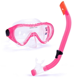 Brybelly Junior Semi-Dry Diving & Snorkel Set, Pink