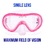 Brybelly Junior Semi-Dry Diving & Snorkel Set, Pink