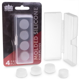 Brybelly Molded Silicone Ear Plugs, 4-Pack with Case