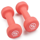 Brybelly Pair of 5lb Salmon Neoprene Body Sculpting Hand Weights