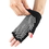 Brybelly Black Fingerless Yoga Gloves with Slip-Free Beads