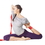 Brybelly Red 10' Extra-Long Cotton Yoga Strap with Metal D-Ring