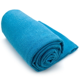 Brybelly Blue Non-Slip Microfiber Hot Yoga Towel with Carry Bag