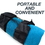 Brybelly Blue Non-Slip Microfiber Hot Yoga Towel with Carry Bag