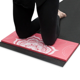 Brybelly Chakra Art Yoga Knee Pad, Coral