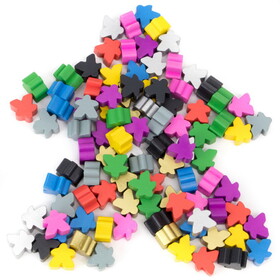 Brybelly 100 Assorted Meeples