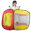Brybelly Hexagon Pop Up Ball Pit Tent with Mesh Netting and Case