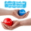 Brybelly 100 Jumbo 3" Multi-Colored Soft Ball Pit Balls w/Mesh Case