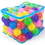 Brybelly 100 Jumbo 3" Multi-Colored Soft Ball Pit Balls w/Mesh Case