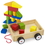 Brybelly Wooden Wonders Take-Along Building Block Wagon