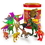 Brybelly Set of 12 Large 7in Dinosaur Assortment with Storage Drum