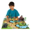 Brybelly 100 Pc Prehistoric Playset with Play Mat and Carrying Case