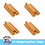 Brybelly (4) 3.5 Inch Straight Wooden Train Tracks by Conductor Carl