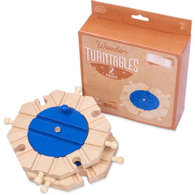 Brybelly Train Track Turntables, 2-pack