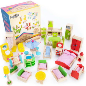 Brybelly Home Sweet Home Dollhouse Furniture Collection, 41 pcs.