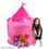 Brybelly Girl's Pink Princess Play Castle Pop Up Tent