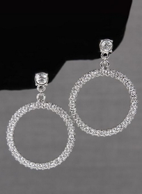 Ivy Lane Design Crystal Circle Earrings