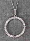 Ivy Lane Design Crystal Circle Pendant Necklace