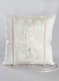 Ivy Lane Design Brocade Monogram Ring Pillow