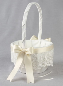 Ivy Lane Design Chantilly Lace Flower Girl Basket