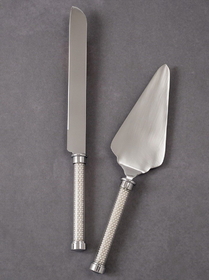 Ivy Lane Design Pearl-Stemmed Knife and Server Set