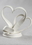 Ivy Lane Design Porcelain Double Hearts Cake Top