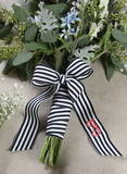 Ivy Lane Design Grosgrain Stripe Bouquet Wrap with Tails