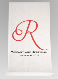 Ivy Lane Design A91552 Single Initial, Names and Date Aisle Runner