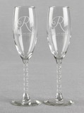 Ivy Lane Design Names, Date and Initial Toasting Glass Set
