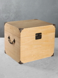 Ivy Lane Design Card Box Plywood Solid Top Light Stain