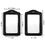 Wholesale GOGO 100PCS PU Vertical Business ID Badge Card Holder Pouch Case with 2 Clear Windows