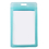 Officeship Flipped Vertical Badge Case with Frosted Color Border, 2-1/8"x3-3/8"