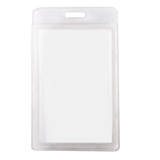 Officeship Flipped Vertical Badge Case with Frosted Color Border, 2-1/8