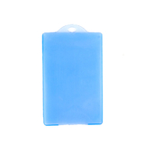 Officeship Semitransparent Hard Plastic Badge Holder, Vertical, 2-1/8