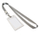 Officeship Magnesium Alloy 2-sided Badge Holder with Nylon Lanyard, Vertical, 2-1/8"x3-1/2"