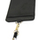 Officeship Leather 2-sided Badge Holder with High Elastic Cotton Lanyard, Vertical, 2-1/8"x3-1/2"