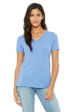 Bella+Canvas 6415 Women's Relaxed Triblend Short Sleeve V-Neck Tee