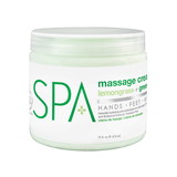 BCL SPA Massage Cream Lemongrass + Green Tea 16 oz