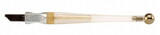 CRL 01711 Fletcher® Gold-Tip® Designer II Narrow Head Glass Cutter with Clear Plastic Contour Grip Handle