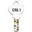 CRL 01PKEY2 Replacement Key #2 for 03P Series Deluxe Slip-On Plunger Locks