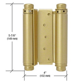 CRL Dull Brass to Double-Acting Spring Hinge