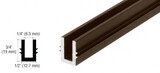 CRL Anodized Length Bottom Guide Channel for OT Series Top Hung Sliders and Bi-Fold Doors