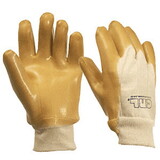 CRL 10 Knit Wrist Smooth Natural Rubber Palm Gloves