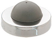 CRL 1270CXCP Brite Chrome Wall Stop with Rubber Bumper