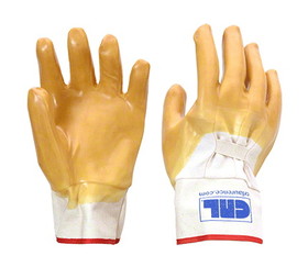 CRL 12 Gauntlet Cuff Smooth Natural Rubber Palm Gloves