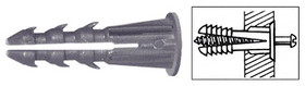 CRL Plastic Screw Anchor with Shoulder -