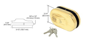 CRL Glass Mounted Slip-on Patch Lock for Use 3/8" Glass